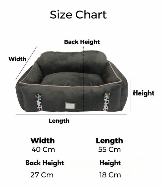 Pelíšek pro domácí zvíře Princy (černá + bílá)