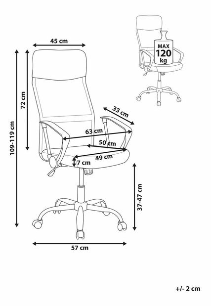 Kancelářská židle Denote (zelená)