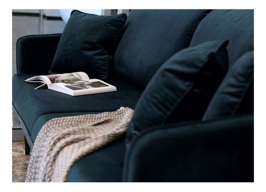 Pohovka trojsedačka Vivaldio (modrá + černá)