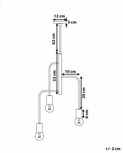 Závěsná lampa Bonna (měděná)