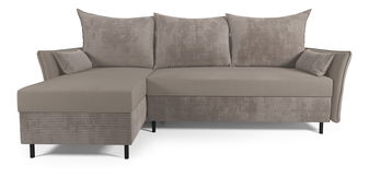 Rohová sedací souprava Goofy (L) (tmavobéžová)