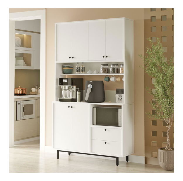 Policová skříň Rebutia 7 (bílá)