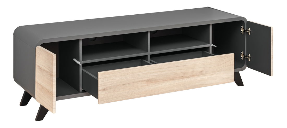 TV stolík/skrinka Raydon 20 ANRV RD RTV (antracit + dub kronberg)