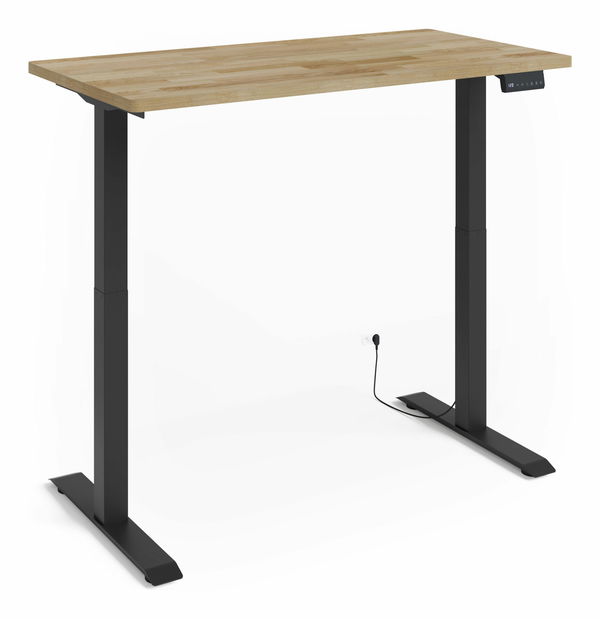 Elektrický PC stolek Natura 140 (dub + černá)
