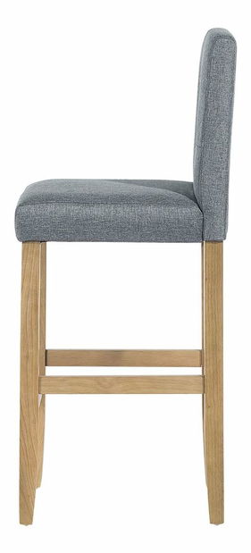 Barová židle MATON (textil) (šedá)