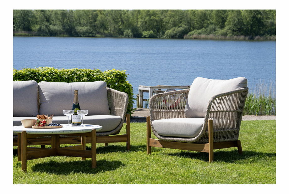 Zahradní set Taleria 4 (hnědá + béžová)