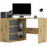 Rohový PC stolek Nolmir (artisan + antracit) (L)