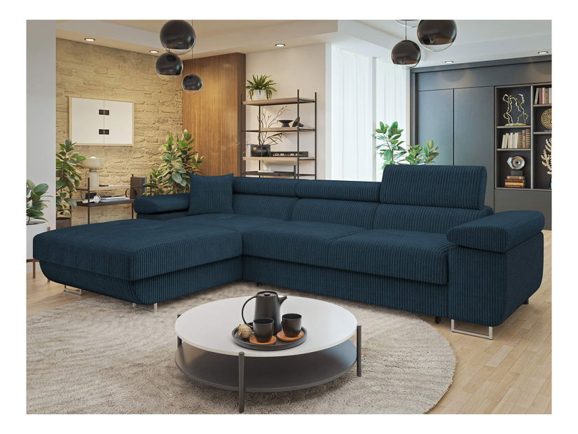 Rohová sedačka Terazuro Mini S (šedá) (s úl. prostorem) (P)