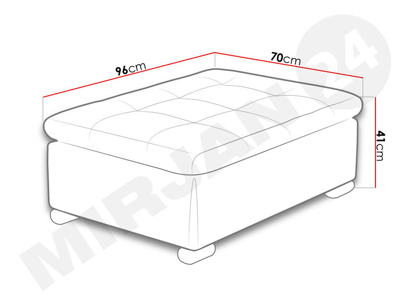 Taburet Tony (šedá) *výprodej