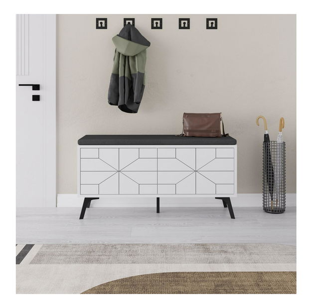 Botník (skříňka na boty) Duben (bílá)