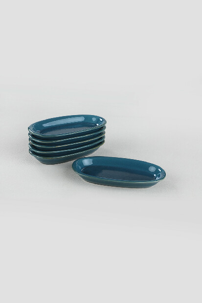 Sada dezertních talířů (6 ks.) Zafir (modrá)