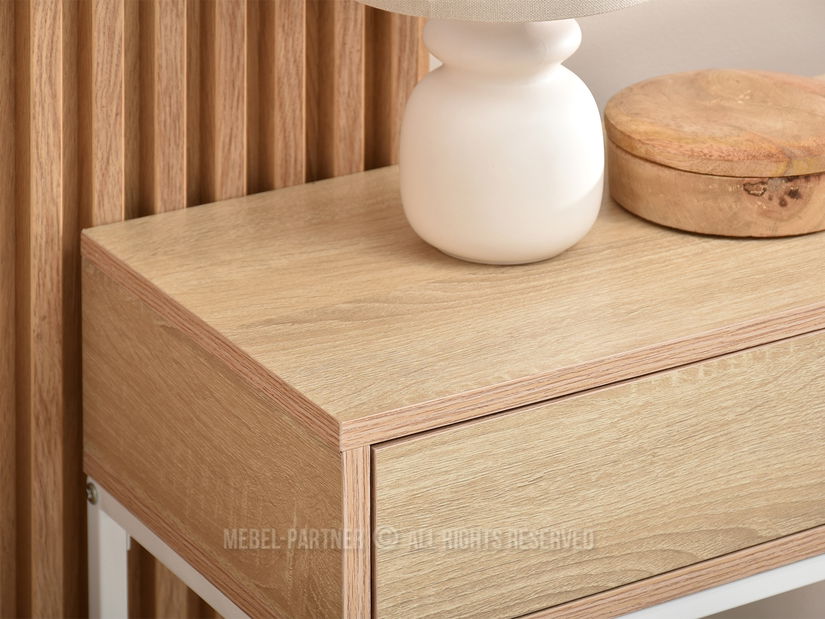 Konzolový stolek Norma M (sonoma + bílá)