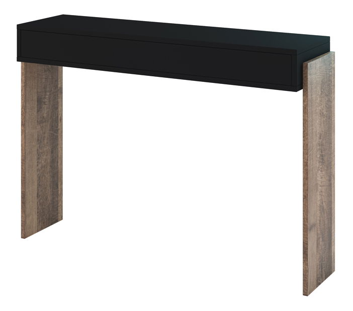 Konzolový stolek Zantra (černá + dub colonial grange)