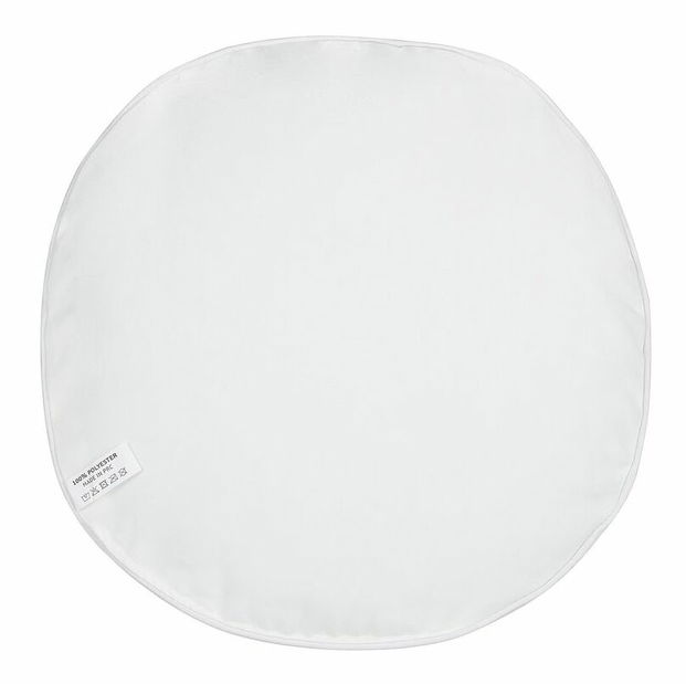 Sada 2 ozdobných polštářů ⌀ 40 cm Vioz (bílá)