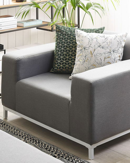  Set 2 ks zahradních křesel Roper (šedá + bílá)