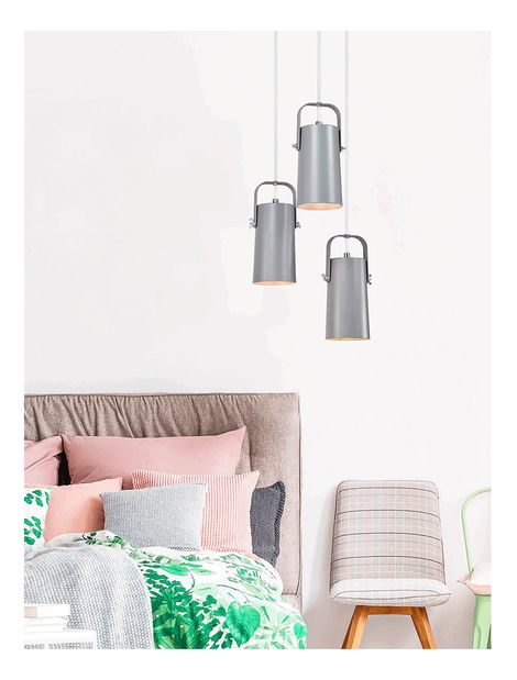 Závěsná lampa Davian (šedá)