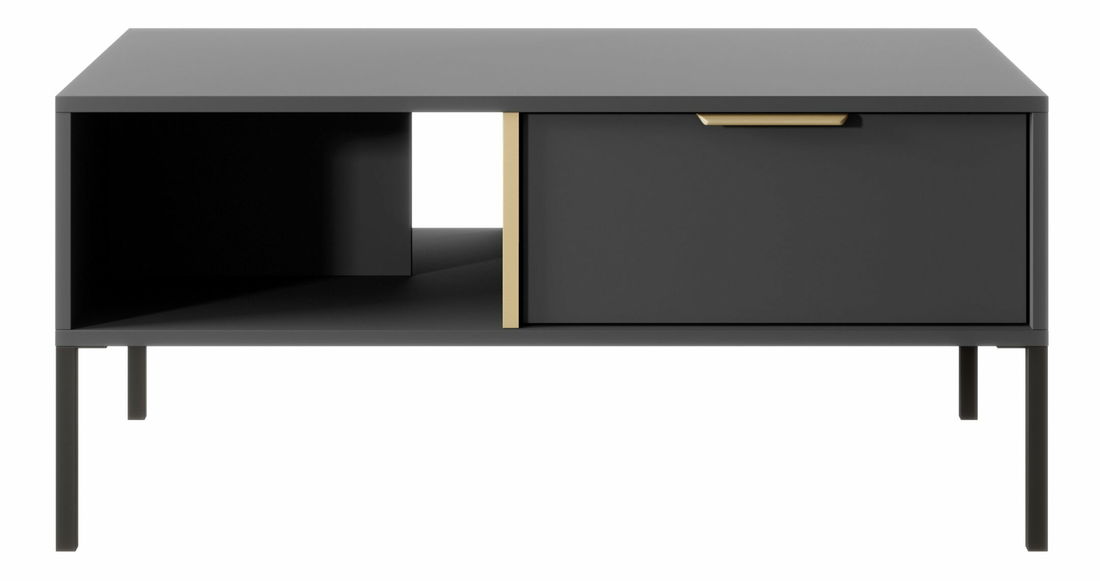 Konferenční stolek Lyran 2S (antracit + zlatá)