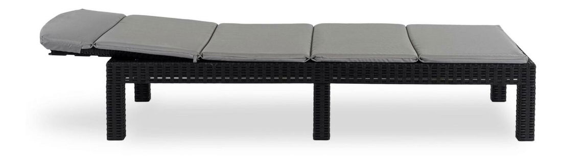 Zahradní lehátko Logro (černá)