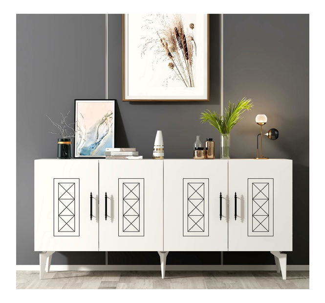 Konzolový stolek Lademe 1 (bílá)