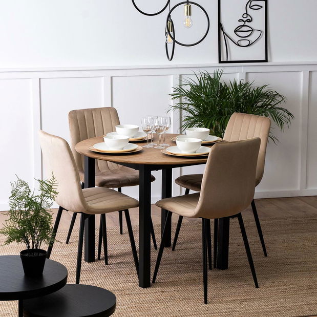 Jídelní stůl Tienden (dub craft zlatý) (pro 4 osoby)