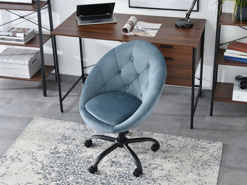 Křeslo Lush 4 (modrá + černá)