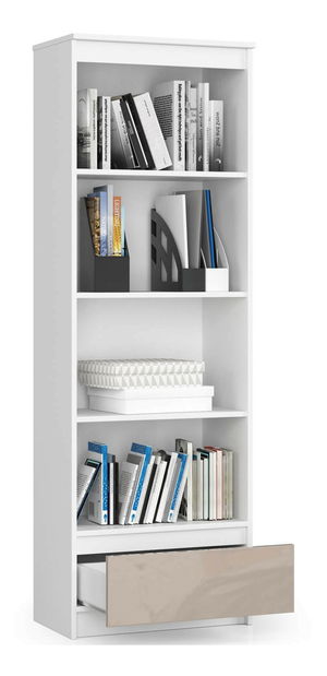 Regál Radha (bílá + cappuccino lesk)