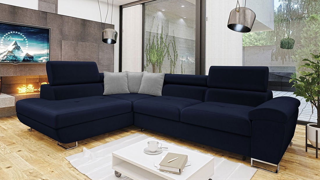 Rohová sedačka Alphard (L) (Magic Velvet 2216 + Magic Velvet 2216 + Magic Velvet 2240)