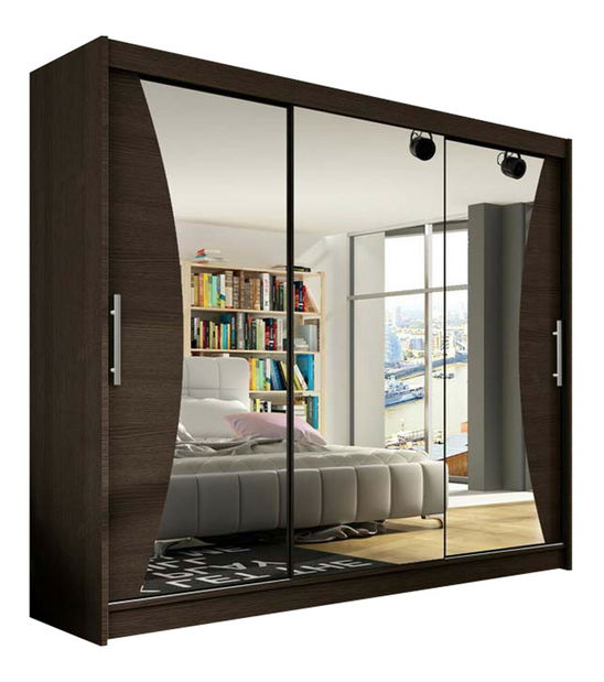 Skříň Dasto IV (čokoládová) *bazár