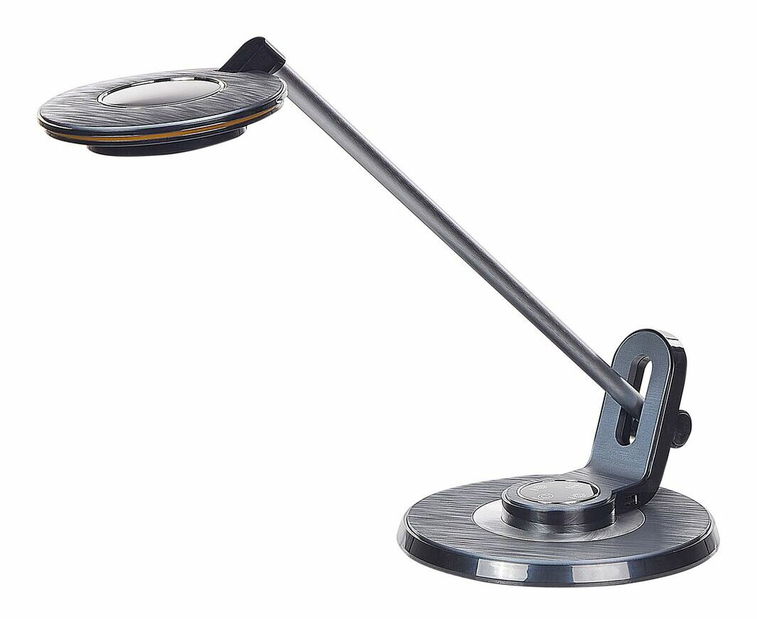 Stolní lampa Cathleen (stříbrná + černá)