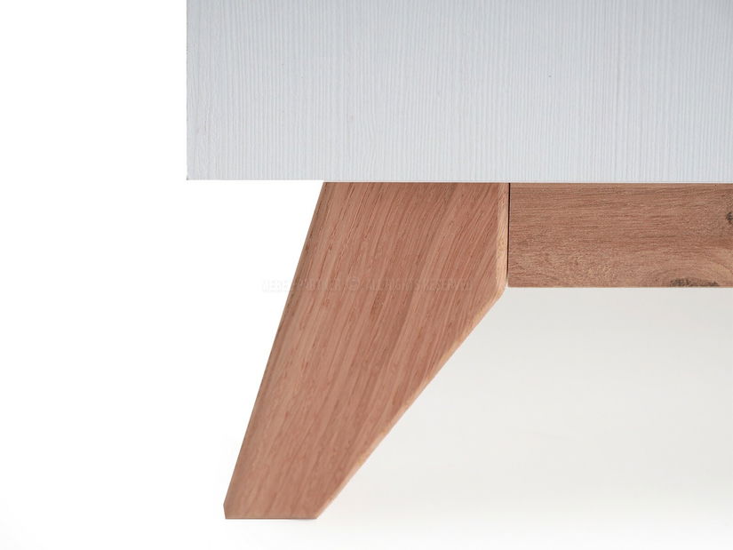 PC stolek Balones BG12 (bílá + dub)