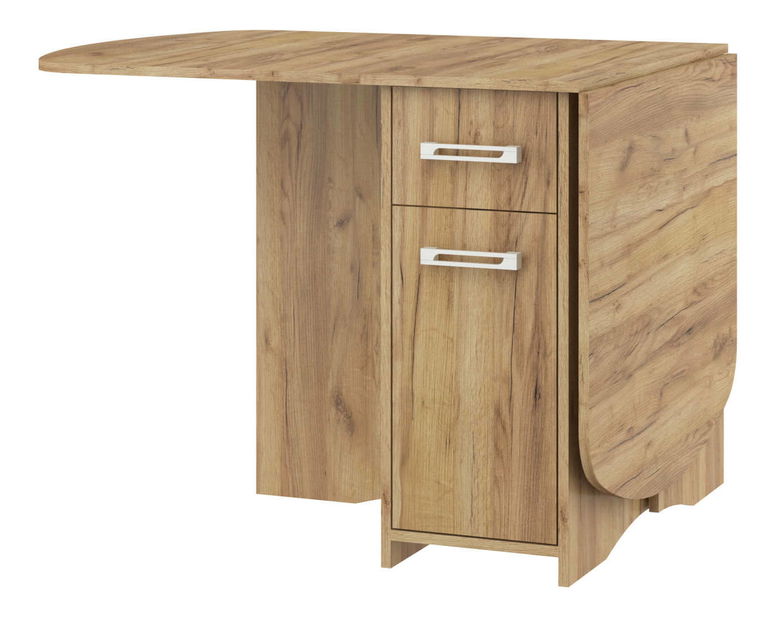 Rozkládací jídelní stůl Elston X (craft zlaty) (pro 4 až 6 osob)