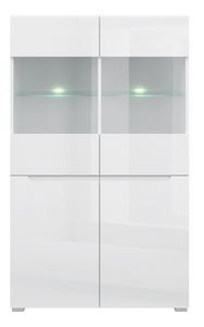 Vitrína Yuko (bílá lesklá)