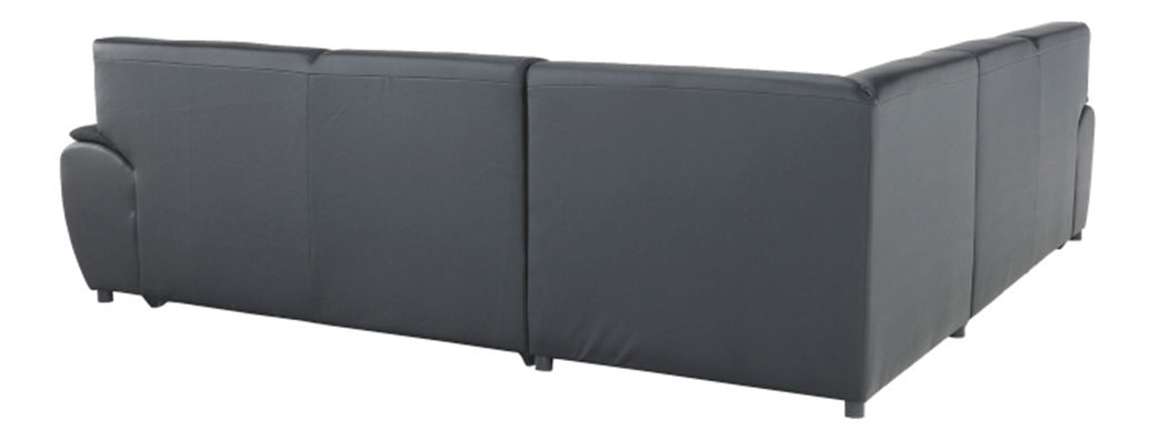 Rohová sedací souprava Emma (černá) (P)