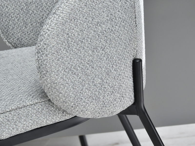 Židle Farah (šedá + zlatá)