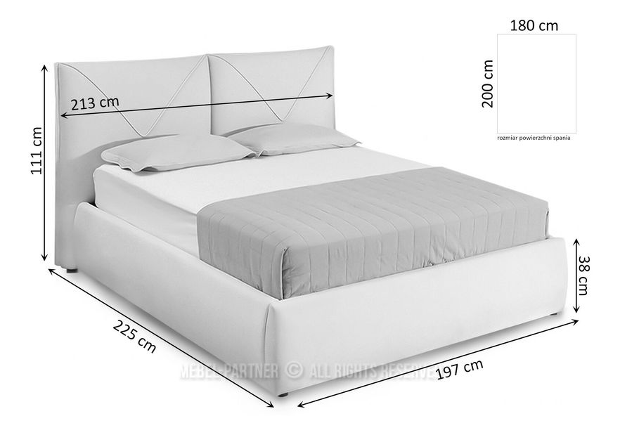 Manželská postel 180 cm Verdadera 180 (béžová)