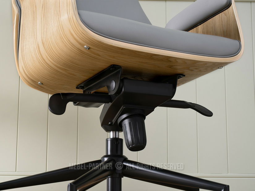 Křeslo Lionel (dub šedý + černá)