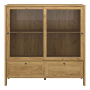 Vitrína Keira 2W2S (dub craft zlatý)