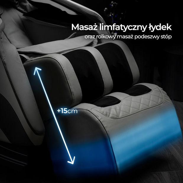 Masážní křeslo Visita Max (šedá)