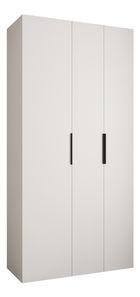 Šatní skříň 120 cm Carmela 50-4 (bílá + černá)