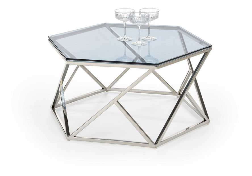 Konferenční stolek Carissa (kouřové sklo)