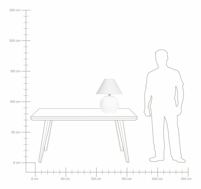 Stolní lampa Limza (bílá)