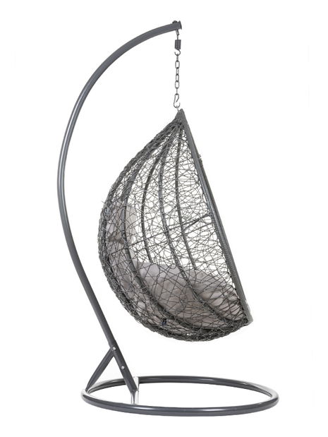 Závěsné křeslo Cleopatra (tmavě šedá + světle šedá)