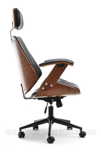 Křeslo Franc (ořech tmavý + černá)