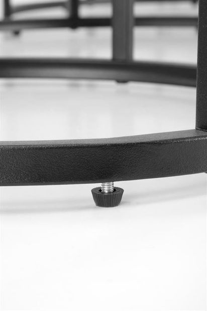 Set 3 ks. konferenčních stolků Golda (bílý mramor + černá)