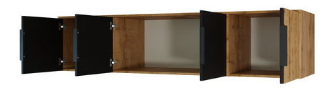 Nástavba na skříň Lenona Lux D4 (dub wotan + černá)