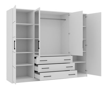 Šatní skříň Lenona 240 (bílá)