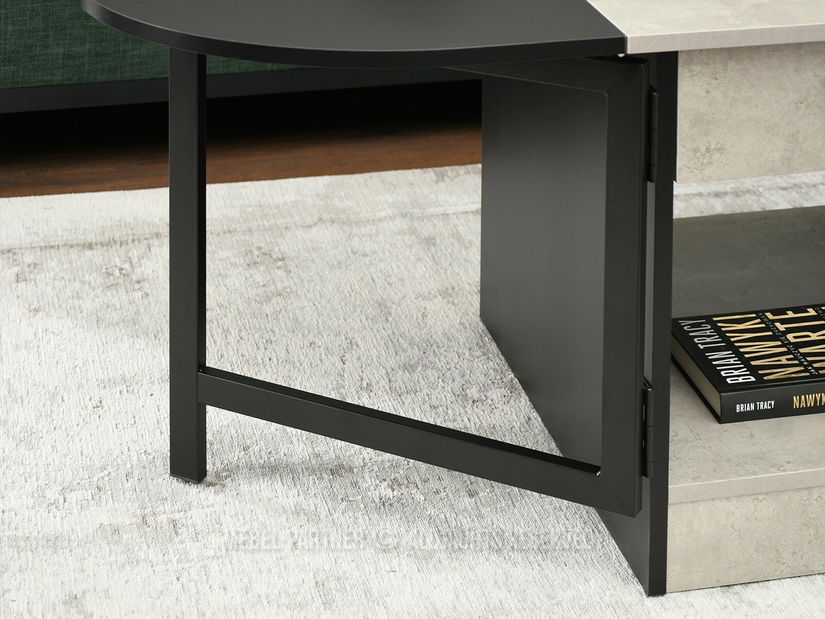 Konferenční stolek Espana (beton + černá)