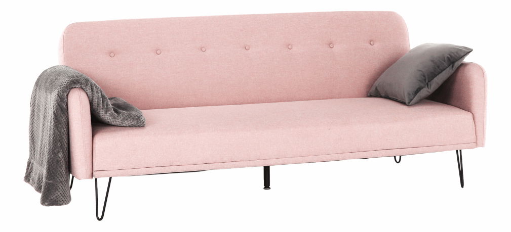 Rozkládací pohovka Pulsiana (růžová)