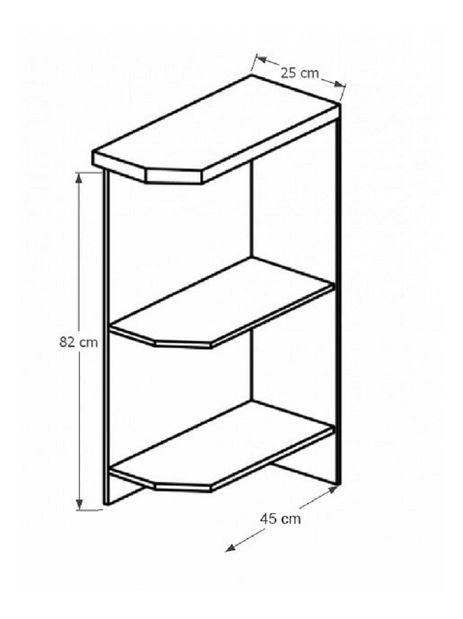 Dolní kuchyňský regál D25PZP Sillina (bílá)