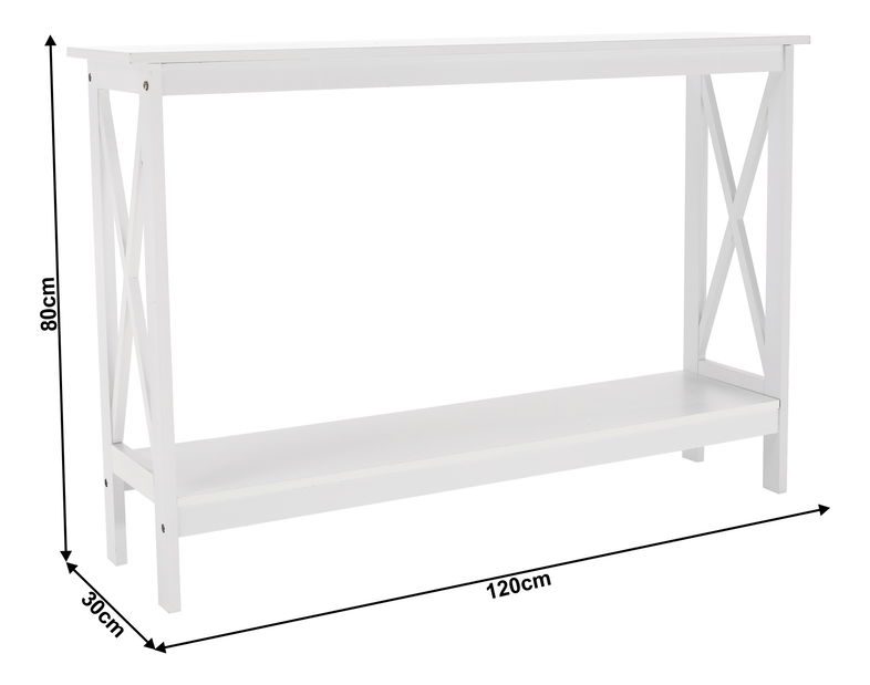 Konzolový stolek Agnes (bílá)